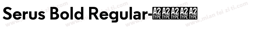 Serus Bold Regular字体转换